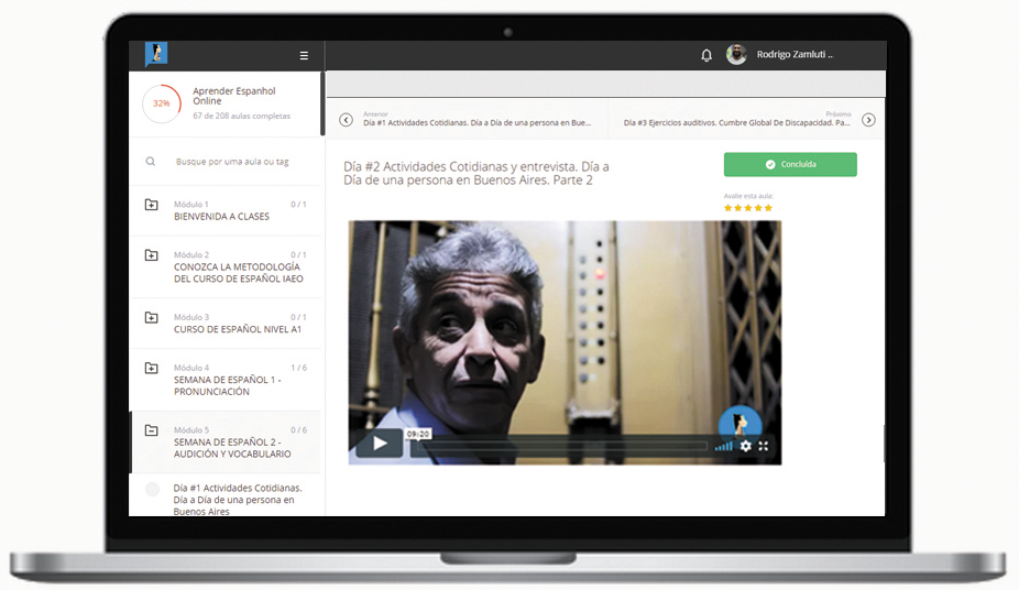 Curso Preparatório para Proficiência em Espanhol Dele, Siele, Celu e Cei plataforma 4 - Curso Preparatório para Proficiência em Espanhol Dele, Siele, Celu e Cei